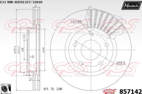 Maxtech 70180027 - Brtva, klip kočionih čeljusti www.molydon.hr