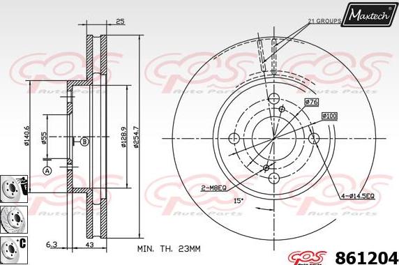 Maxtech 70180140 - Brtva, klip kočionih čeljusti www.molydon.hr