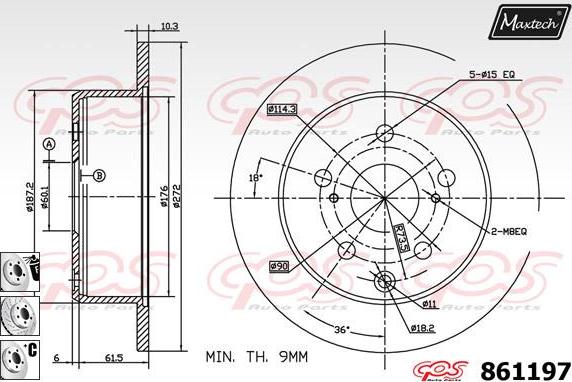 Maxtech 821353 - Kočioni disk www.molydon.hr