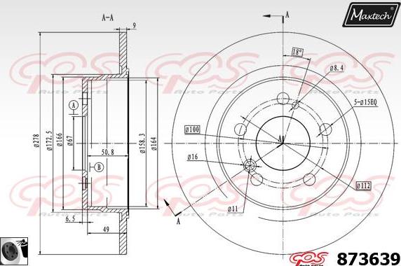 Maxtech 70180186 - Brtva, klip kočionih čeljusti www.molydon.hr