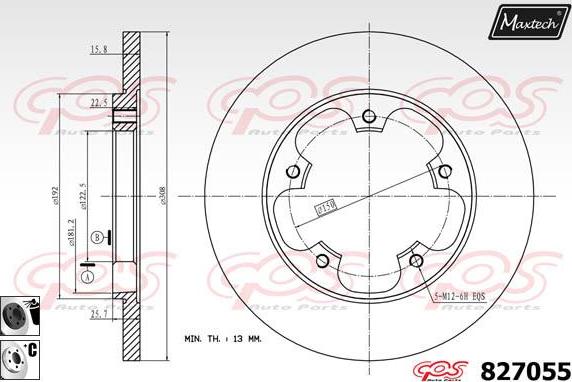 Maxtech 70180180 - Brtva, klip kočionih čeljusti www.molydon.hr