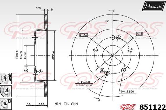 Maxtech 70180164 - Brtva, klip kočionih čeljusti www.molydon.hr