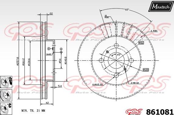 Maxtech 70180128 - Brtva, klip kočionih čeljusti www.molydon.hr