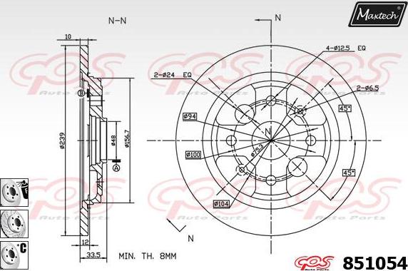 Maxtech 871163 - Kočioni disk www.molydon.hr