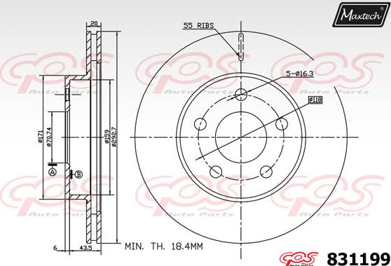 Maxtech 827031 - Kočioni disk www.molydon.hr