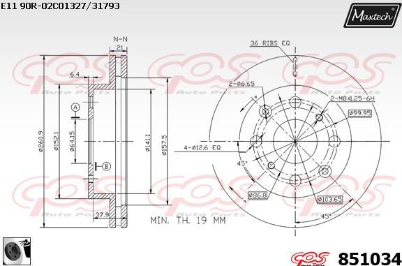 Maxtech 70180361 - Brtva, klip kočionih čeljusti www.molydon.hr