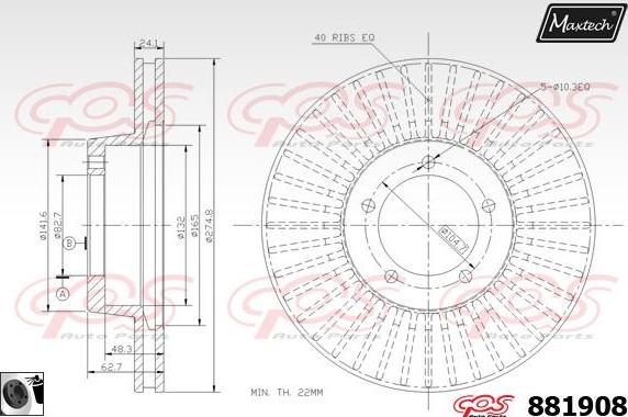 Maxtech 70180362 - Brtva, klip kočionih čeljusti www.molydon.hr