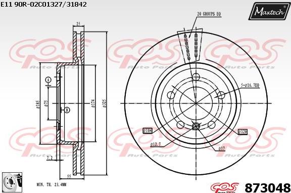 Maxtech 70180301 - Brtva, klip kočionih čeljusti www.molydon.hr