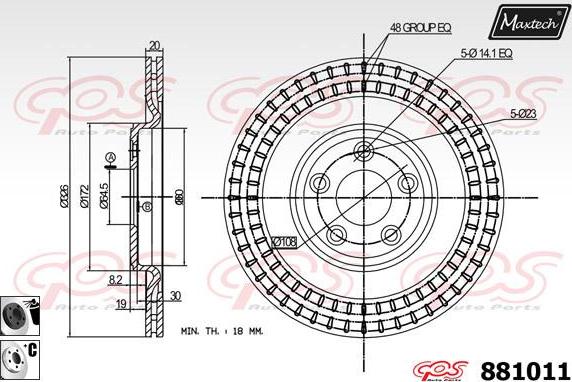 Maxtech 70180310 - Brtva, klip kočionih čeljusti www.molydon.hr