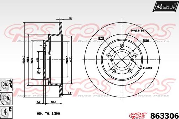 Maxtech 70180334 - Brtva, klip kočionih čeljusti www.molydon.hr