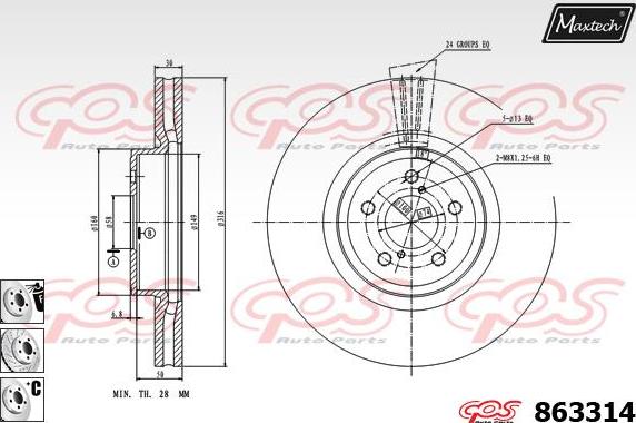 Maxtech 72960003 - Klip, kočione čeljusti www.molydon.hr