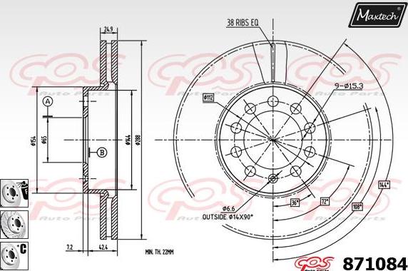 Maxtech 72944027 - Klip, kočione čeljusti www.molydon.hr