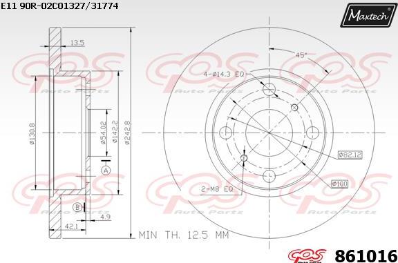 Maxtech 70180250 - Brtva, klip kočionih čeljusti www.molydon.hr