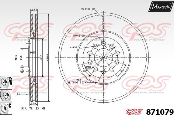 Maxtech 70180205 - Brtva, klip kočionih čeljusti www.molydon.hr