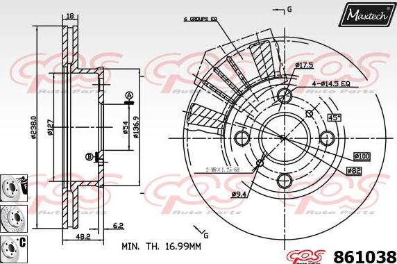 Maxtech 831273 - Kočioni disk www.molydon.hr