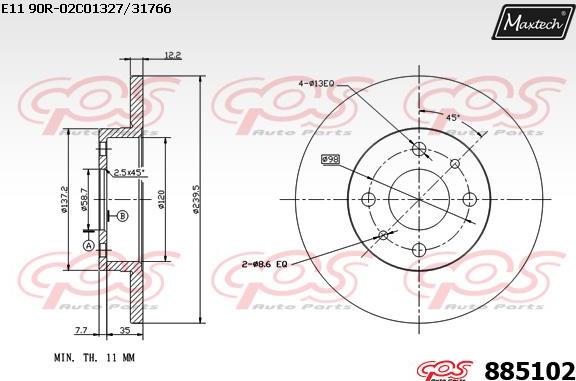 Maxtech 70200491 - Set za popravak, kočione čeljusti www.molydon.hr