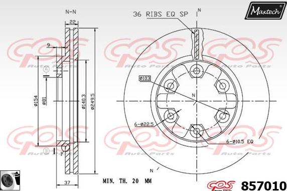 Maxtech 70200411 - Set za popravak, kočione čeljusti www.molydon.hr