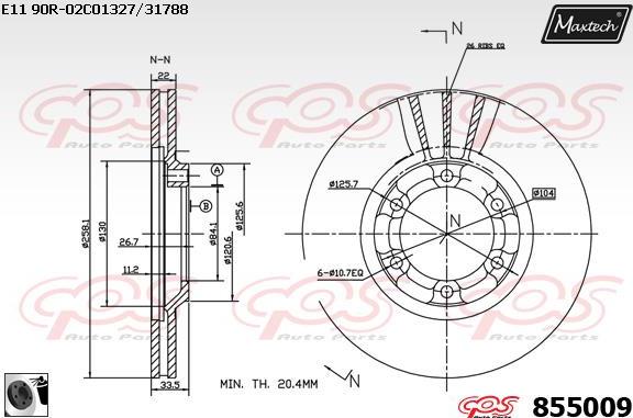 Maxtech 70200426 - Set za popravak, kočione čeljusti www.molydon.hr