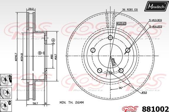 Maxtech 70200477 - Set za popravak, kočione čeljusti www.molydon.hr