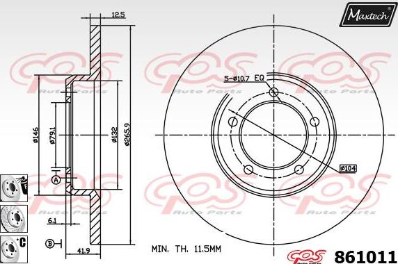 Maxtech 873040 - Kočioni disk www.molydon.hr