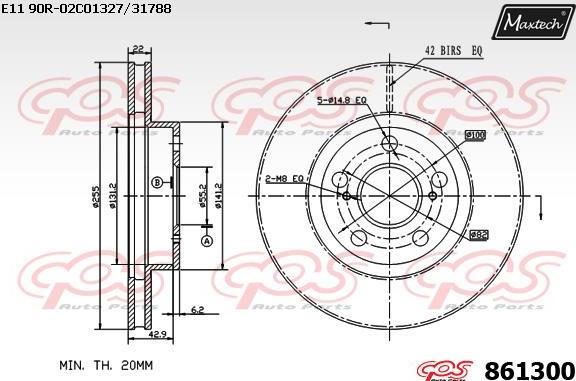 Maxtech 70200568 - Set za popravak, kočione čeljusti www.molydon.hr