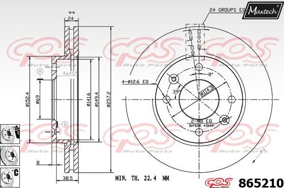 Maxtech 861034 - Kočioni disk www.molydon.hr