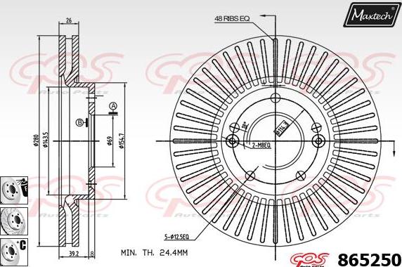 Maxtech 871058 - Kočioni disk www.molydon.hr