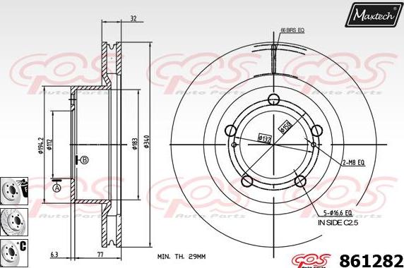 Maxtech 70200777 - Set za popravak, kočione čeljusti www.molydon.hr