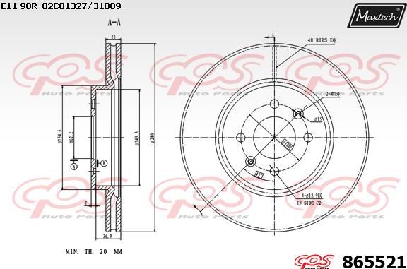 Maxtech 70200574 - Set za popravak, kočione čeljusti www.molydon.hr