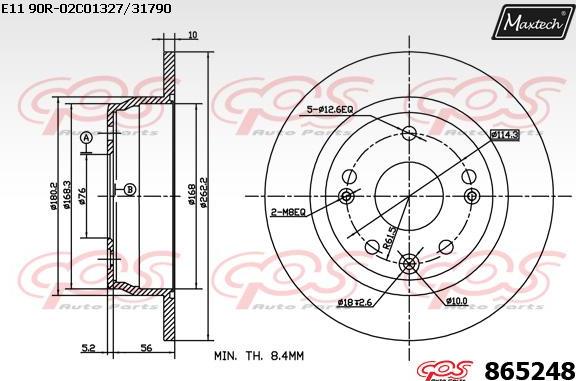 Maxtech 70200629 - Set za popravak, kočione čeljusti www.molydon.hr