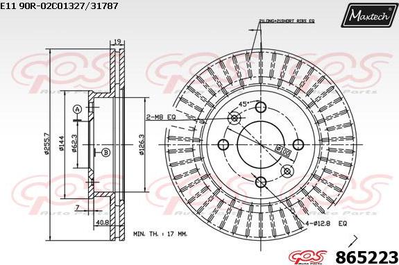 Maxtech 70200670 - Set za popravak, kočione čeljusti www.molydon.hr