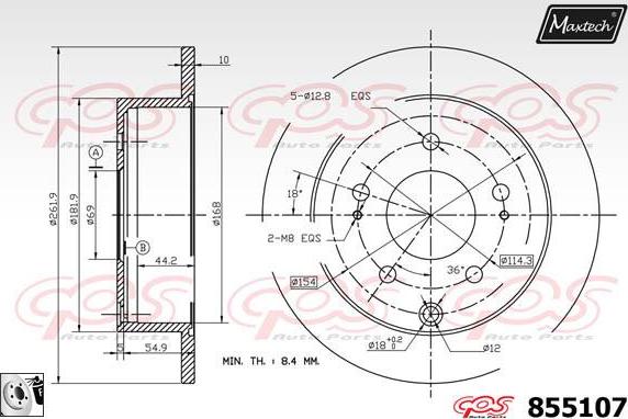 Maxtech 70200091 - Set za popravak, kočione čeljusti www.molydon.hr