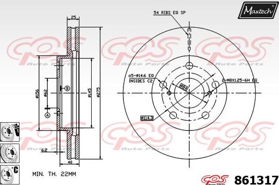 Maxtech 871090 - Kočioni disk www.molydon.hr