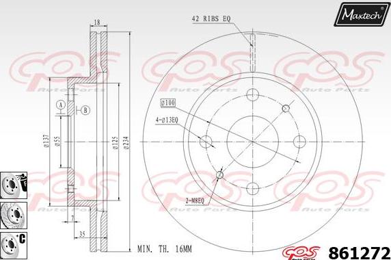 Maxtech 70200064 - Set za popravak, kočione čeljusti www.molydon.hr