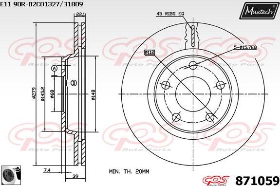 Maxtech 70200034 - Set za popravak, kočione čeljusti www.molydon.hr