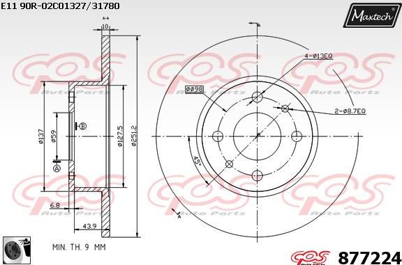 Maxtech 70200038 - Set za popravak, kočione čeljusti www.molydon.hr