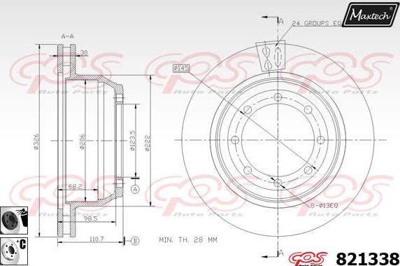 Maxtech 70200037 - Set za popravak, kočione čeljusti www.molydon.hr