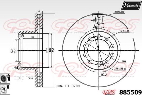 Maxtech 70200025 - Set za popravak, kočione čeljusti www.molydon.hr