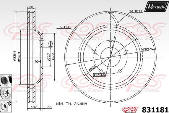 Maxtech 70200194 - Set za popravak, kočione čeljusti www.molydon.hr