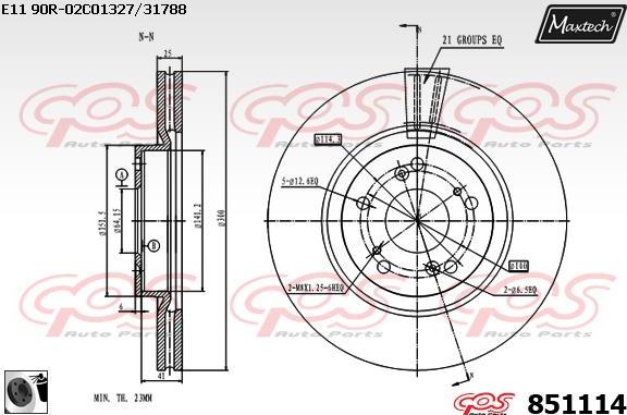 Maxtech 70200145 - Set za popravak, kočione čeljusti www.molydon.hr