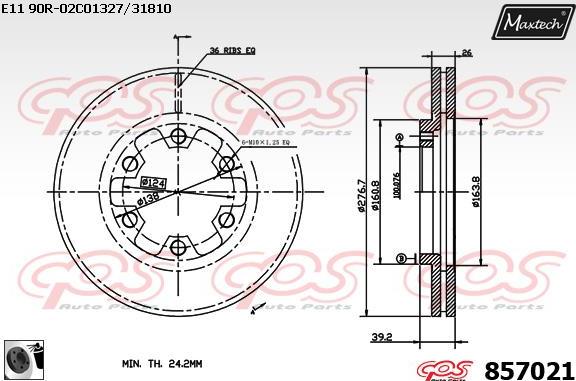 Maxtech 70200100 - Set za popravak, kočione čeljusti www.molydon.hr