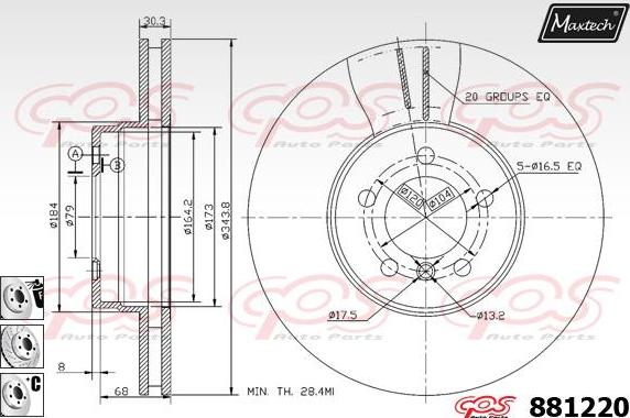 Maxtech 70200179 - Set za popravak, kočione čeljusti www.molydon.hr