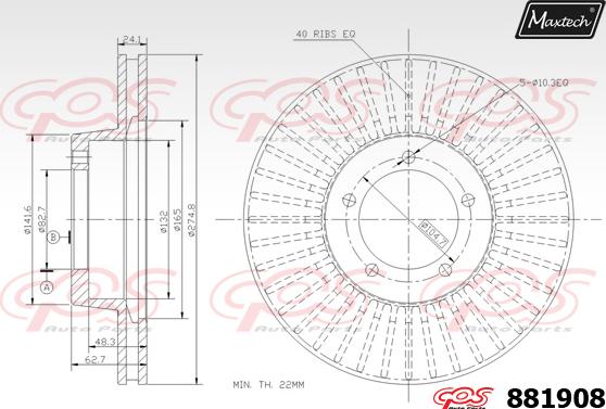 Maxtech 70200178 - Set za popravak, kočione čeljusti www.molydon.hr