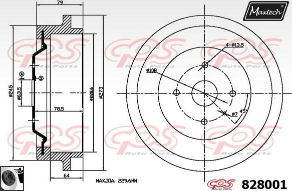 Maxtech 70200177 - Set za popravak, kočione čeljusti www.molydon.hr