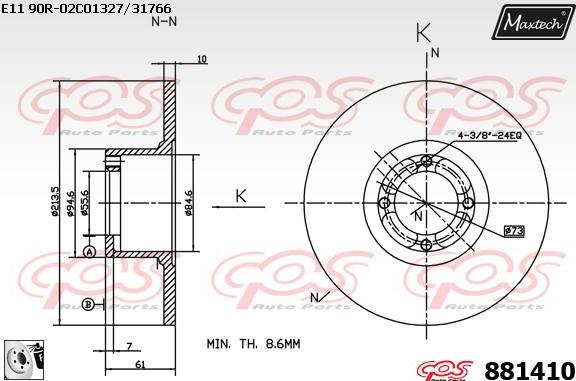 Maxtech 70200841 - Set za popravak, kočione čeljusti www.molydon.hr