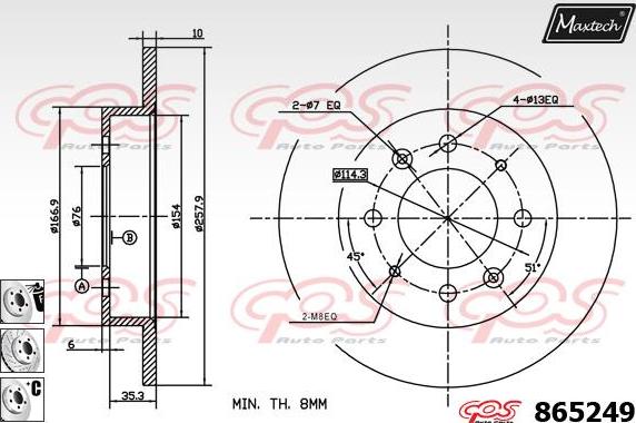 Maxtech 873056 - Kočioni disk www.molydon.hr