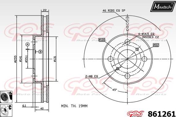 Maxtech 70200802 - Set za popravak, kočione čeljusti www.molydon.hr