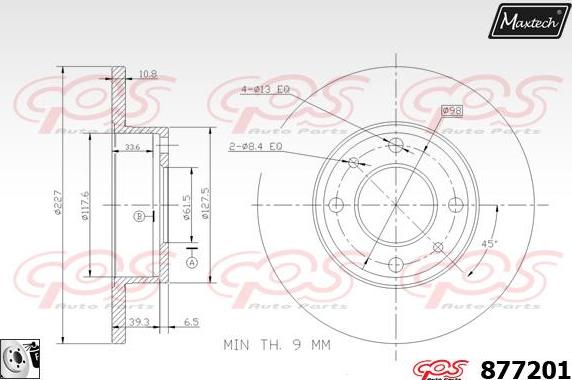 Maxtech 70200828 - Set za popravak, kočione čeljusti www.molydon.hr