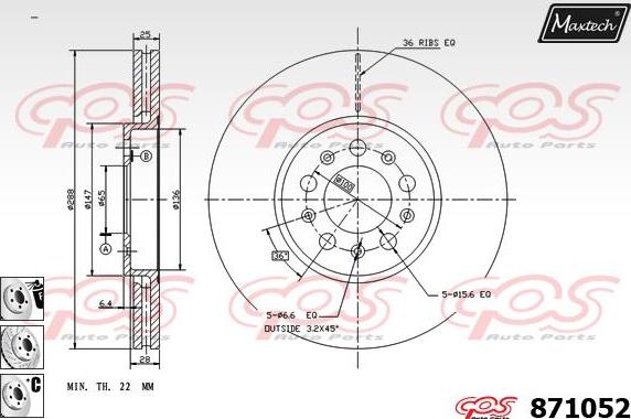 Maxtech 70200878 - Set za popravak, kočione čeljusti www.molydon.hr