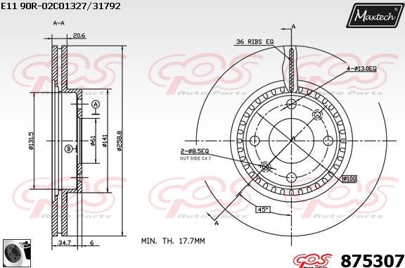 Maxtech 70200399 - Set za popravak, kočione čeljusti www.molydon.hr